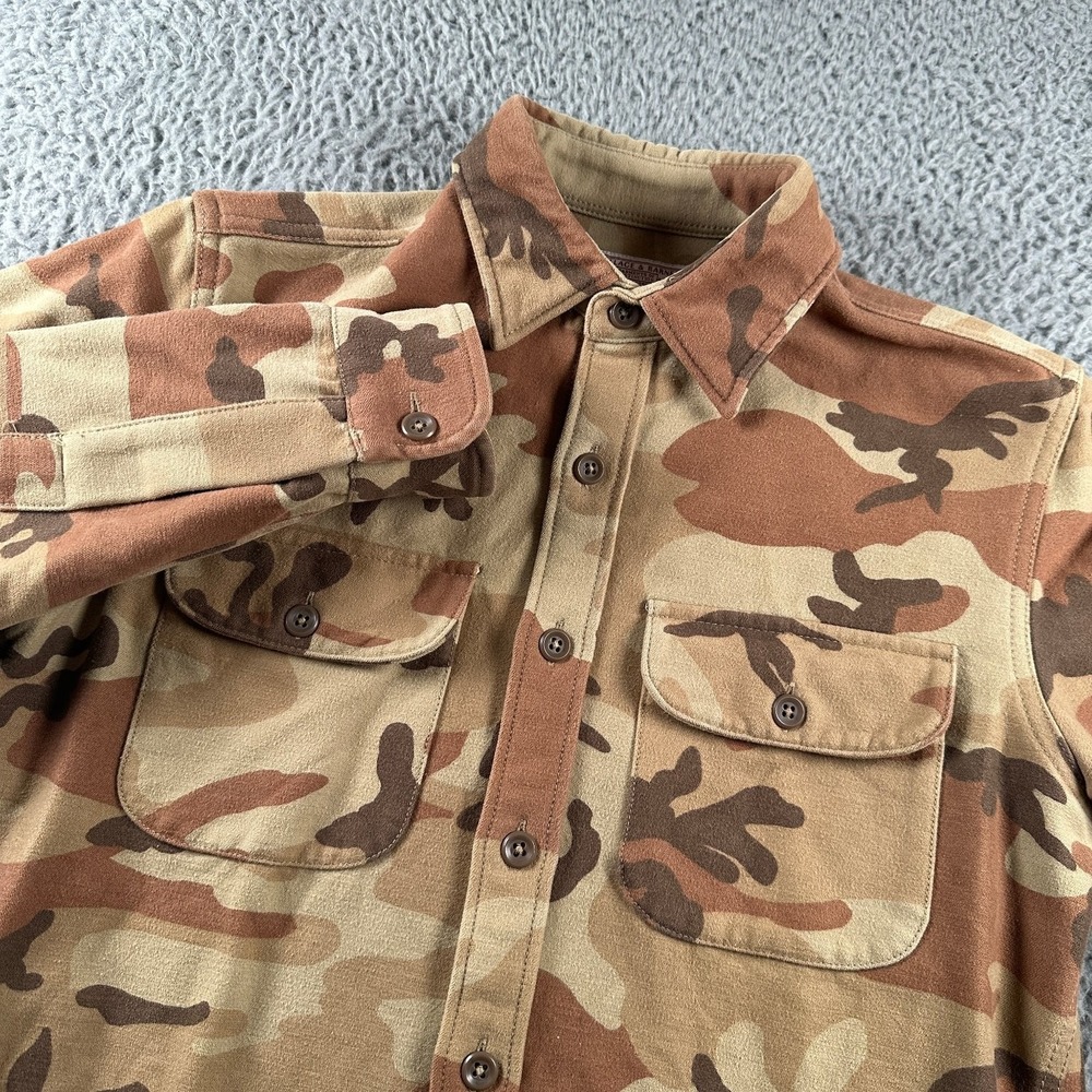 Wallace & Barnes‎ Men's Flannel Button-Down Shirt XS Duck Camouflage
